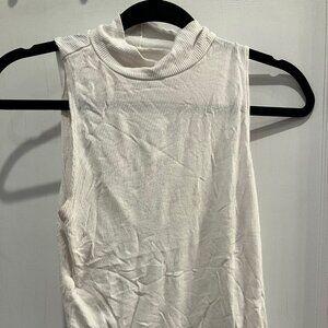 American Eagle white cowl neck top sleeveless size small